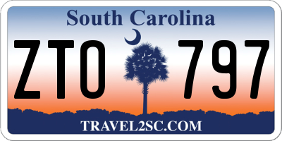 SC license plate ZTO797