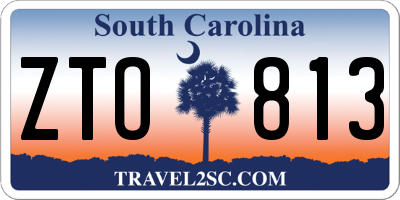SC license plate ZTO813