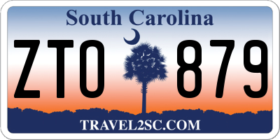 SC license plate ZTO879