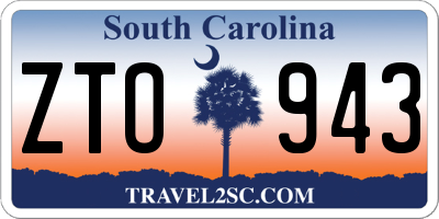 SC license plate ZTO943