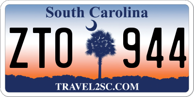 SC license plate ZTO944