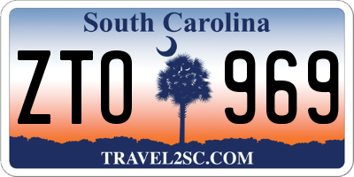 SC license plate ZTO969