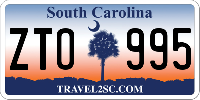SC license plate ZTO995