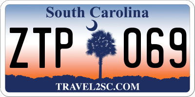 SC license plate ZTP069