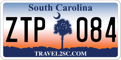 SC license plate ZTP084