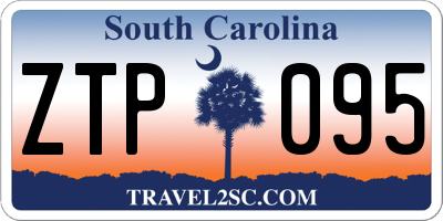 SC license plate ZTP095