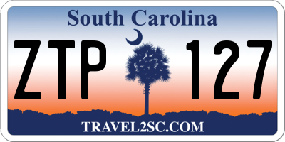 SC license plate ZTP127