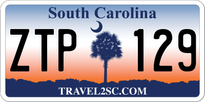 SC license plate ZTP129