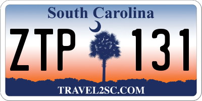 SC license plate ZTP131