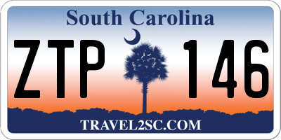 SC license plate ZTP146