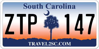 SC license plate ZTP147