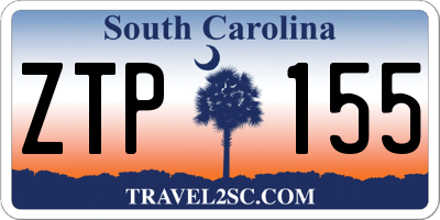 SC license plate ZTP155
