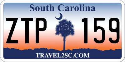 SC license plate ZTP159