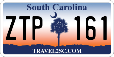 SC license plate ZTP161