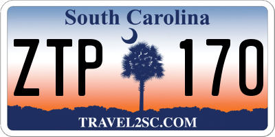 SC license plate ZTP170