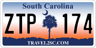 SC license plate ZTP174