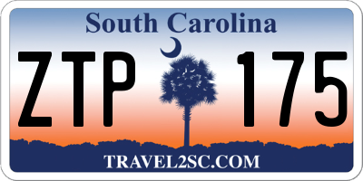SC license plate ZTP175