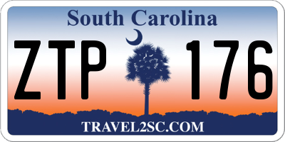 SC license plate ZTP176