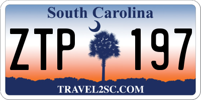 SC license plate ZTP197