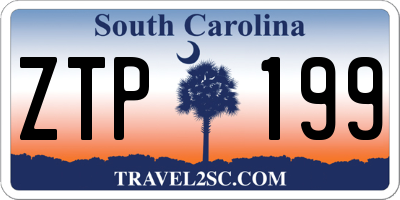 SC license plate ZTP199