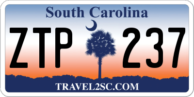 SC license plate ZTP237