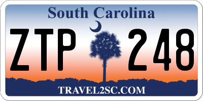 SC license plate ZTP248