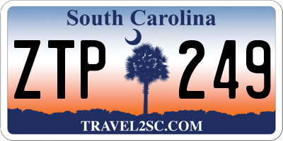 SC license plate ZTP249