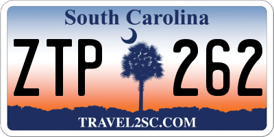 SC license plate ZTP262