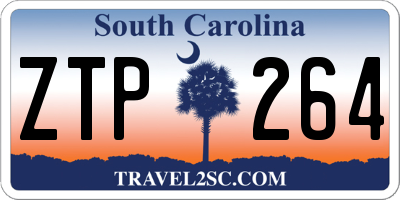 SC license plate ZTP264