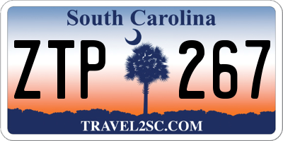 SC license plate ZTP267