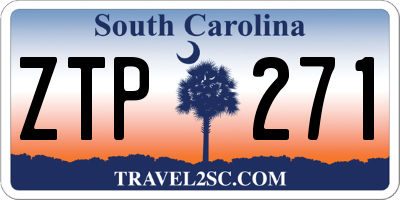 SC license plate ZTP271