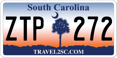 SC license plate ZTP272