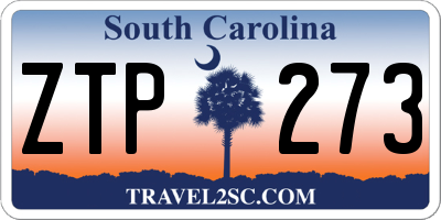 SC license plate ZTP273