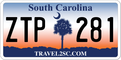 SC license plate ZTP281