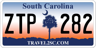 SC license plate ZTP282