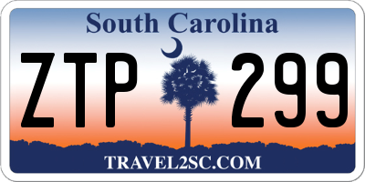 SC license plate ZTP299