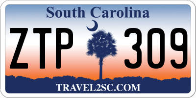 SC license plate ZTP309