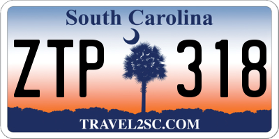 SC license plate ZTP318