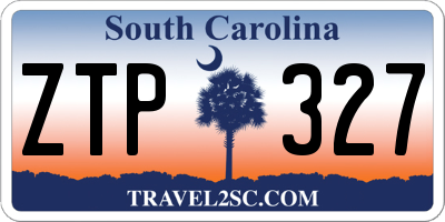 SC license plate ZTP327