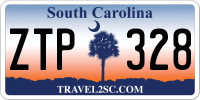 SC license plate ZTP328