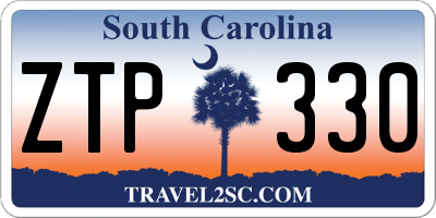 SC license plate ZTP330