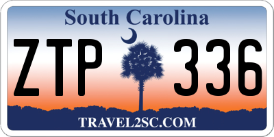 SC license plate ZTP336