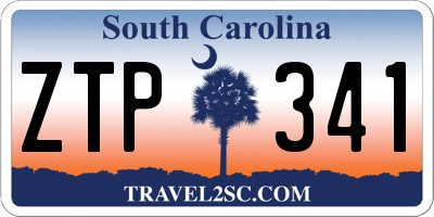 SC license plate ZTP341