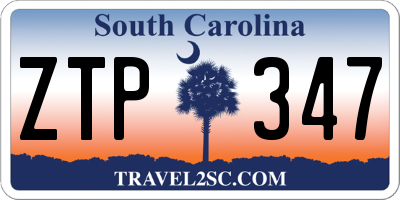SC license plate ZTP347