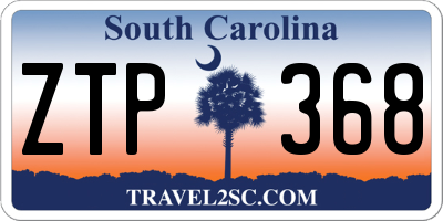 SC license plate ZTP368