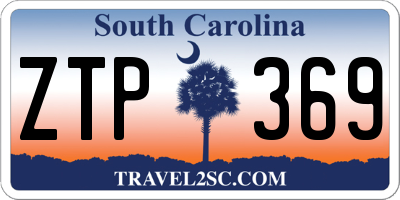 SC license plate ZTP369
