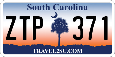 SC license plate ZTP371
