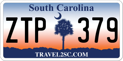 SC license plate ZTP379