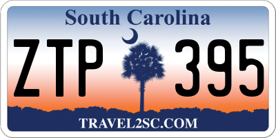 SC license plate ZTP395
