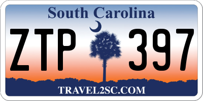 SC license plate ZTP397